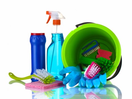 Cleaning team preparing a service booking for a UK property