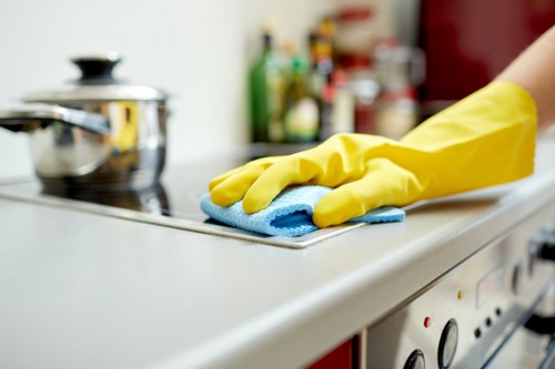 Local regular cleaning support for offices and commercial spaces
