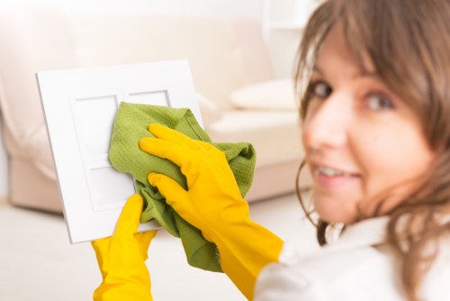 Bathroom deep cleaning during a move out service in Elephant and Castle